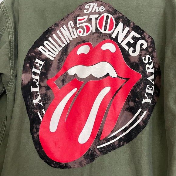 Army Jacket Embellished with Rolling Stones image - Picture 9 of 12